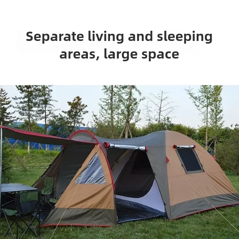 Großer, verdickter Sonnenschutz für den Außenbereich, zusammenklappbar, tragbar, Strandschutz, Campingzelte, leichtes Reisetzelt, Campingausrüstung