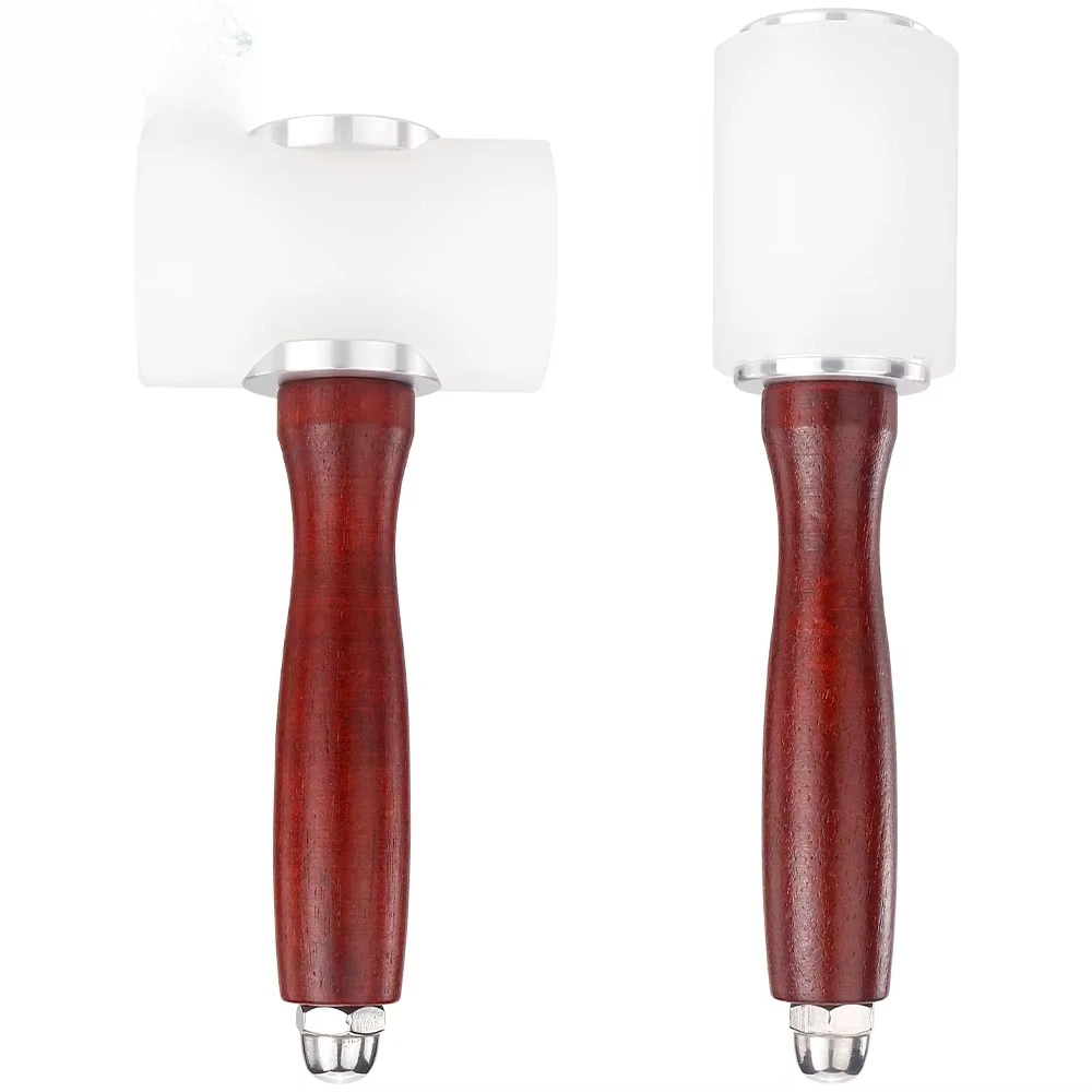 Leather DIY Carving Hammer Leathercraft Mallet Leather Work Sew Cowhide Rawhide Mallet Rubber Mallet for Flooring, Woodworking