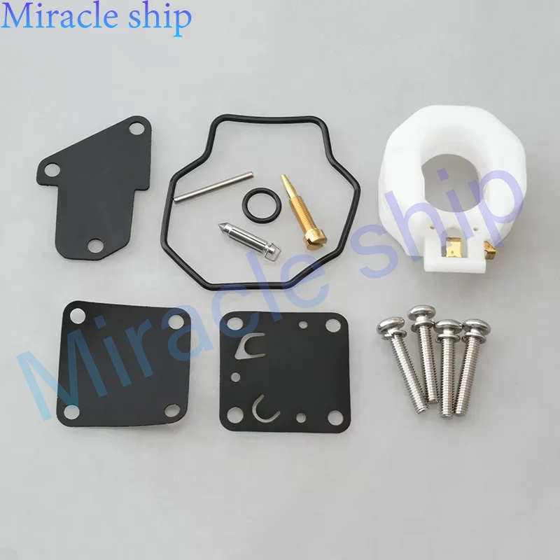 

6E0-W0093 Carburetor Repair Kit 6E3-W0093 Replaces Parts for Yamaha Outboard Engine 4HP 5HP 4M 5M