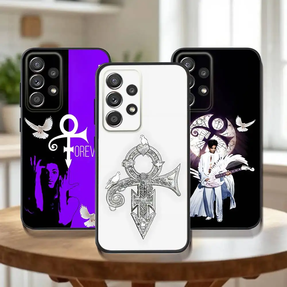 

Prince Rogers Nelson Phone Case For Samsung Galaxy A73,31,32,72,41,53,52,71,22,5G,Note,J7,8,9 Soft Black Cover