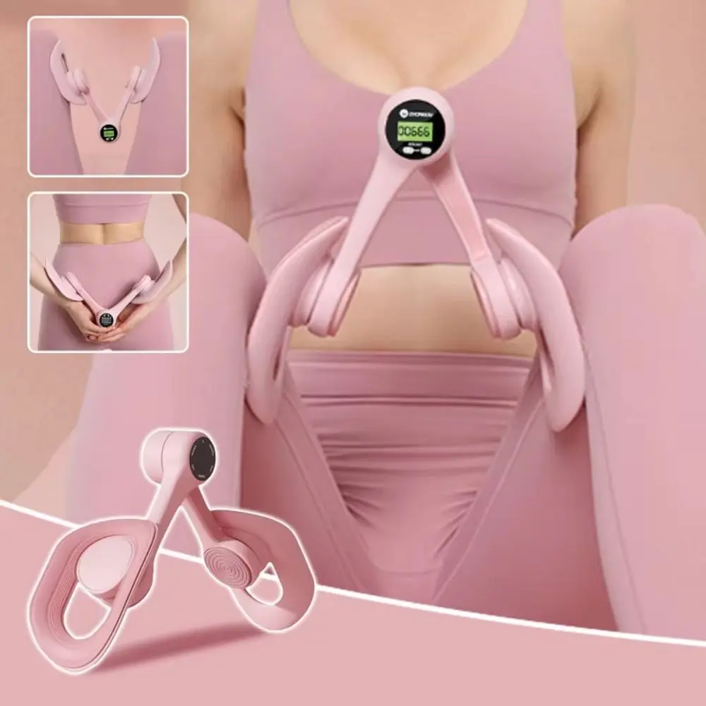 عدم الانزلاق الفخذ ماستر مع عداد قابل للتعديل شاشة الكريستال السائل الحوض الطابق جهاز تدريب العضلات المحمولة شكل مريح كيجل التمارين #6