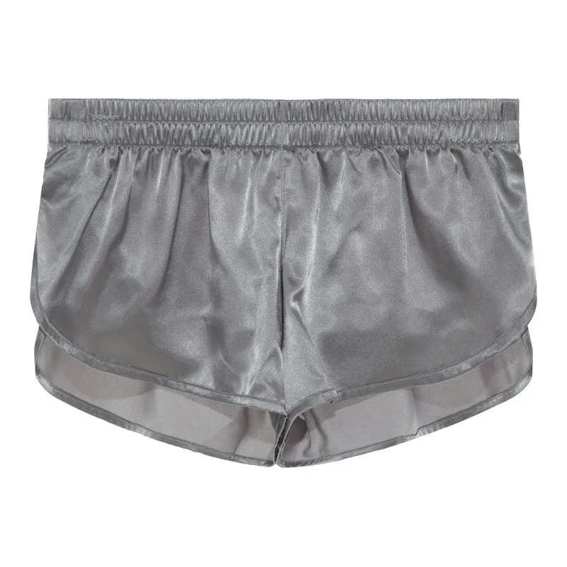 Sexy Men's Pajamas Soft Silky Loose Shorts Sleep Bottoms Men Boxers Shorts Underwear Men Home Lounge Sleepwear Arrow Panties