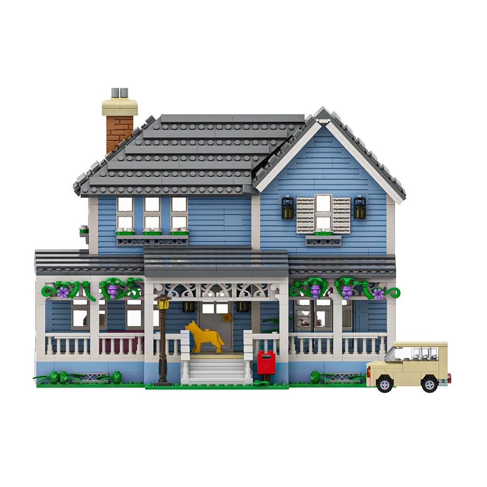 MOC Scena Filmowa Architektura Domu Gilmore Girls Klocki Model Małe Miasteczko Hotel Cegiełki DIY Zabawka do Składania dla Dzieci Prezent