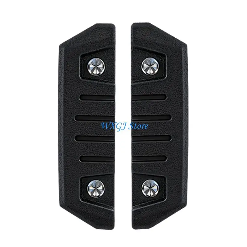37JE 2PCS Universal Fit Car Bumper Guards 8MM Thick Black PVC Material Long Lasting Door Impact Bars for Vehicle