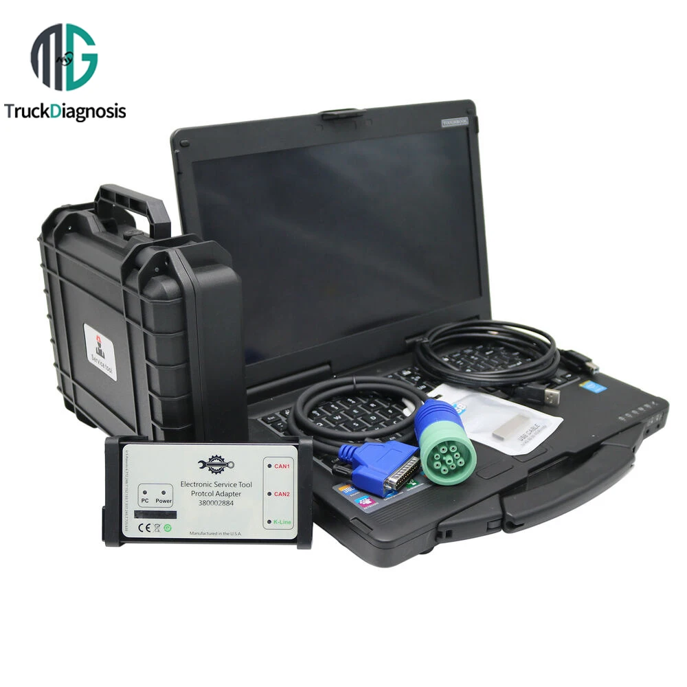 

For CNH V9.11 DPA5 Heavy Duty Scanner Injector Diagnostic Tools Injector Diagnostic Tool 380002884 Compatible for New Holland