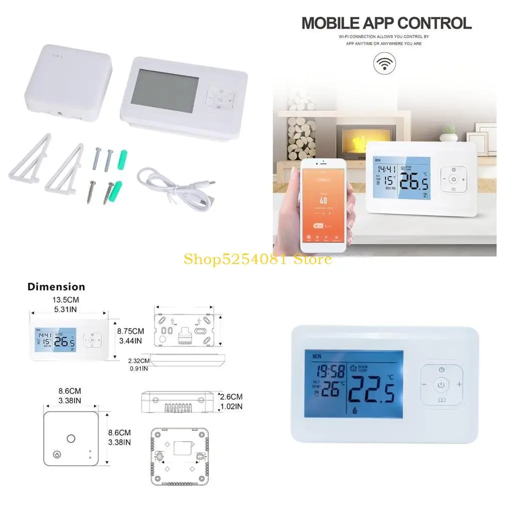 

Axyc Wi -Fi Thermostat Программируемый электрический электрический нагревающий радиатор термостат термостат постоянный