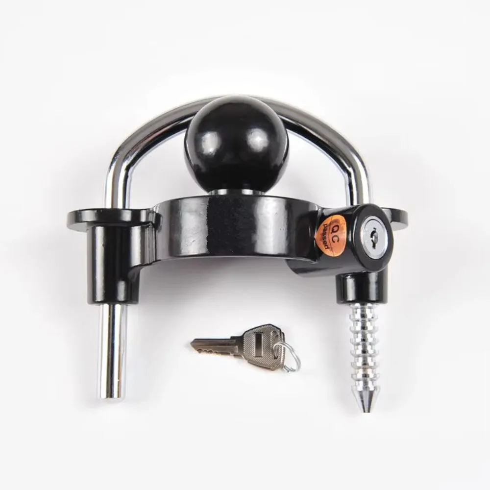 High Quality Universal Car Trailer Coupler Lock Heavy-Duty High Security Tow Ball Lock U-Shape Anti-Theft RV Hook Lock Trailer