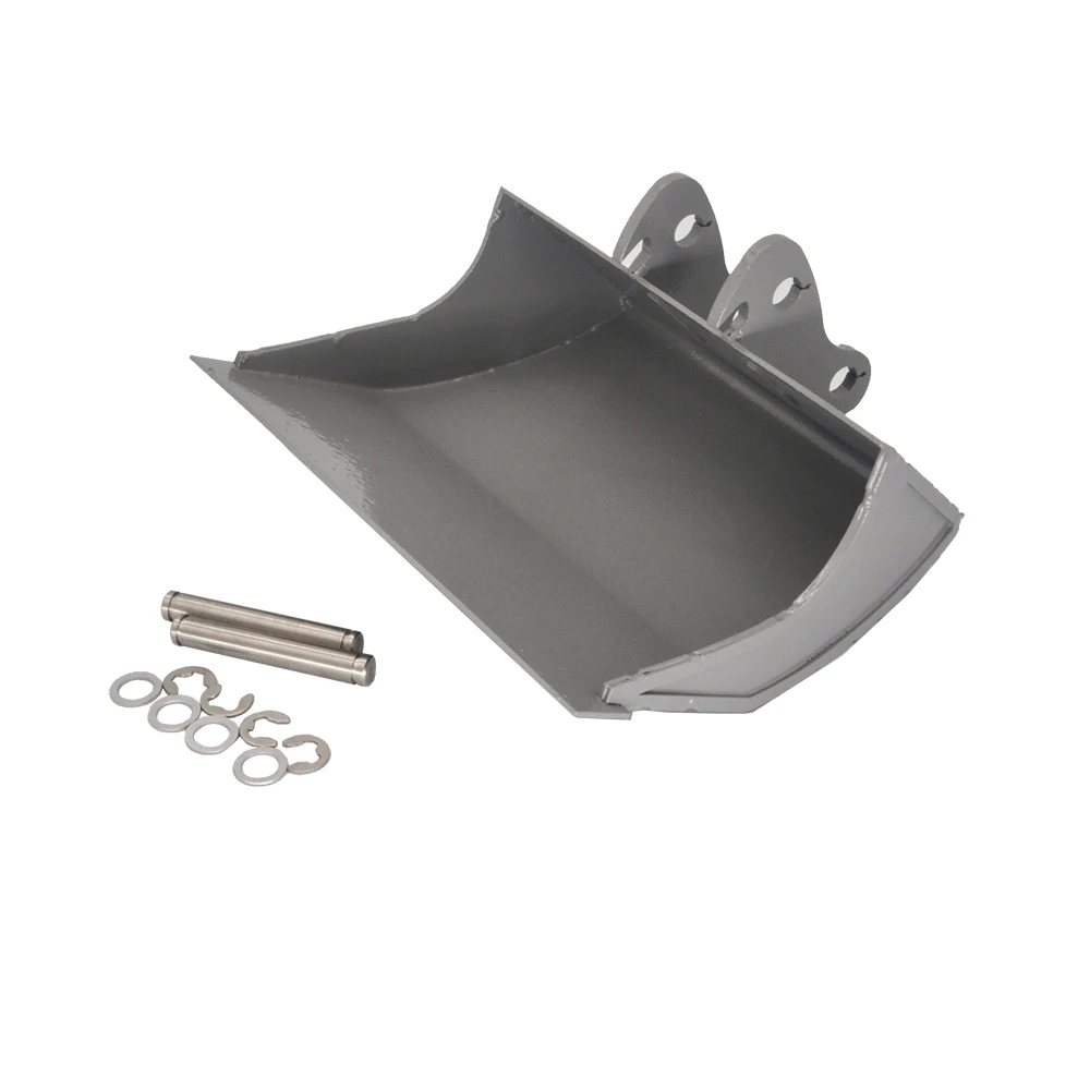 RC New Metal Wide Flat Excavator Bucket for Doube E EC160 E010 E111 HUINA 1592 1535 1550 1580 1593 1594 1599 RC Excavator Parts