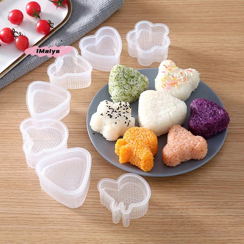 M-Triangles Sushi Mold Onion Rice Ball Food Press Japanese Bento Kitchen Gadget Set Onigiri Maker Frame Kit Tools Gadgets Dining
