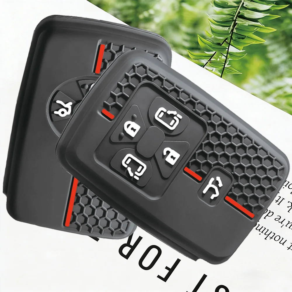 Premium Soft Silicone Car Key Case Cover for Toyota RAV4 2008 Premio Auris Rukus Vanguard Estima Alphard Vellfire Key Holder