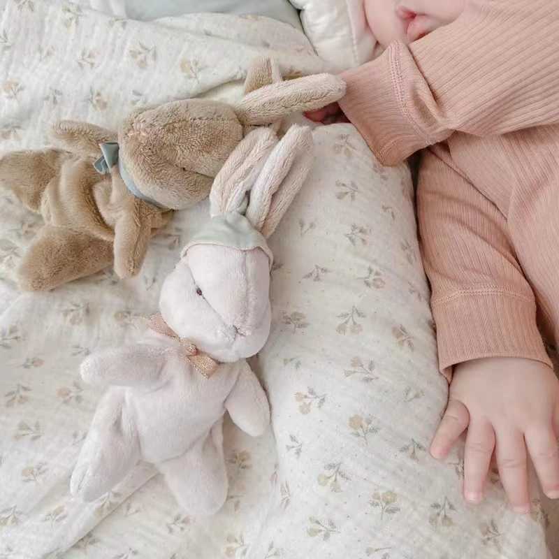 Kawaii Bunny Plushies with Colorbox Cute Handmad Rabbit Stuffed Toys For Newborn Baby Soft Bunny Dolls Gift For Easter Christmas