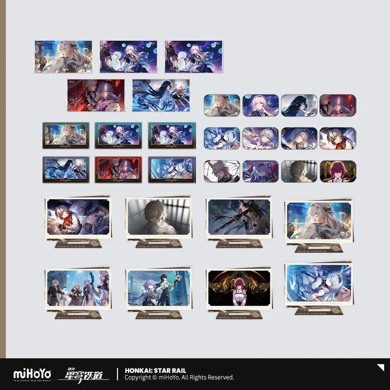 Sunsyea Honkai Star Rail Official Merch miHoYo Original Authentic YNTXDHY Acrylic Stand Badge Colored Paper Postcards