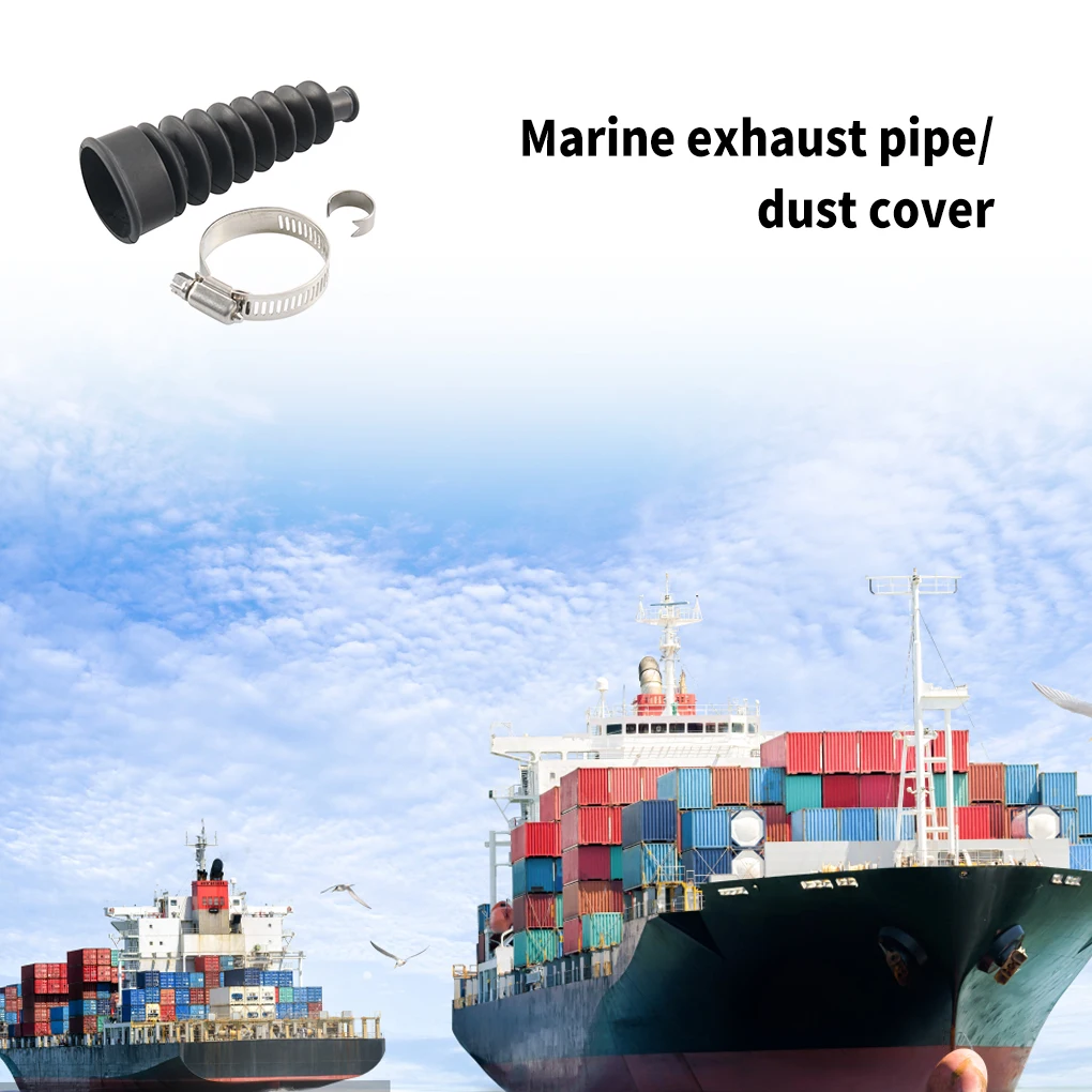 

Bellows Exhaust Dust Cover Universal Wear-Resistance Casting Yacht Parts Replacement for Mercury OE:74639A2