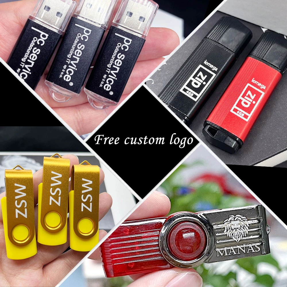 30 PCS LOT Free Custom Logo Usb Stick Pen Drive  32GB 64GB Memoria Stick Memory Flash Drive Pendrive Flash Drive 4GB 8GB 16GB