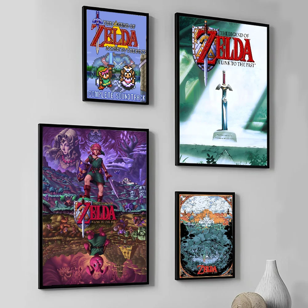 1pc Zelda A-A Link To The Past Poster HD Posters Home Room Bar Cafe Decor Art Wall Painting Picture