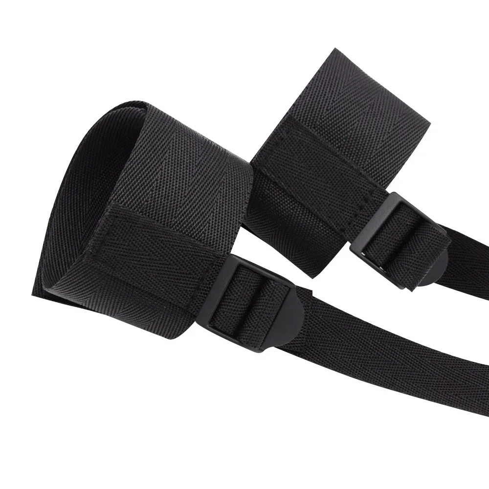 ألعاب قيود عبودية BDSM لمنتجات الكبار أصفاد الكاحل من النايلون الأسود ملحقات غريبة ألعاب مثيرة للبالغين #4