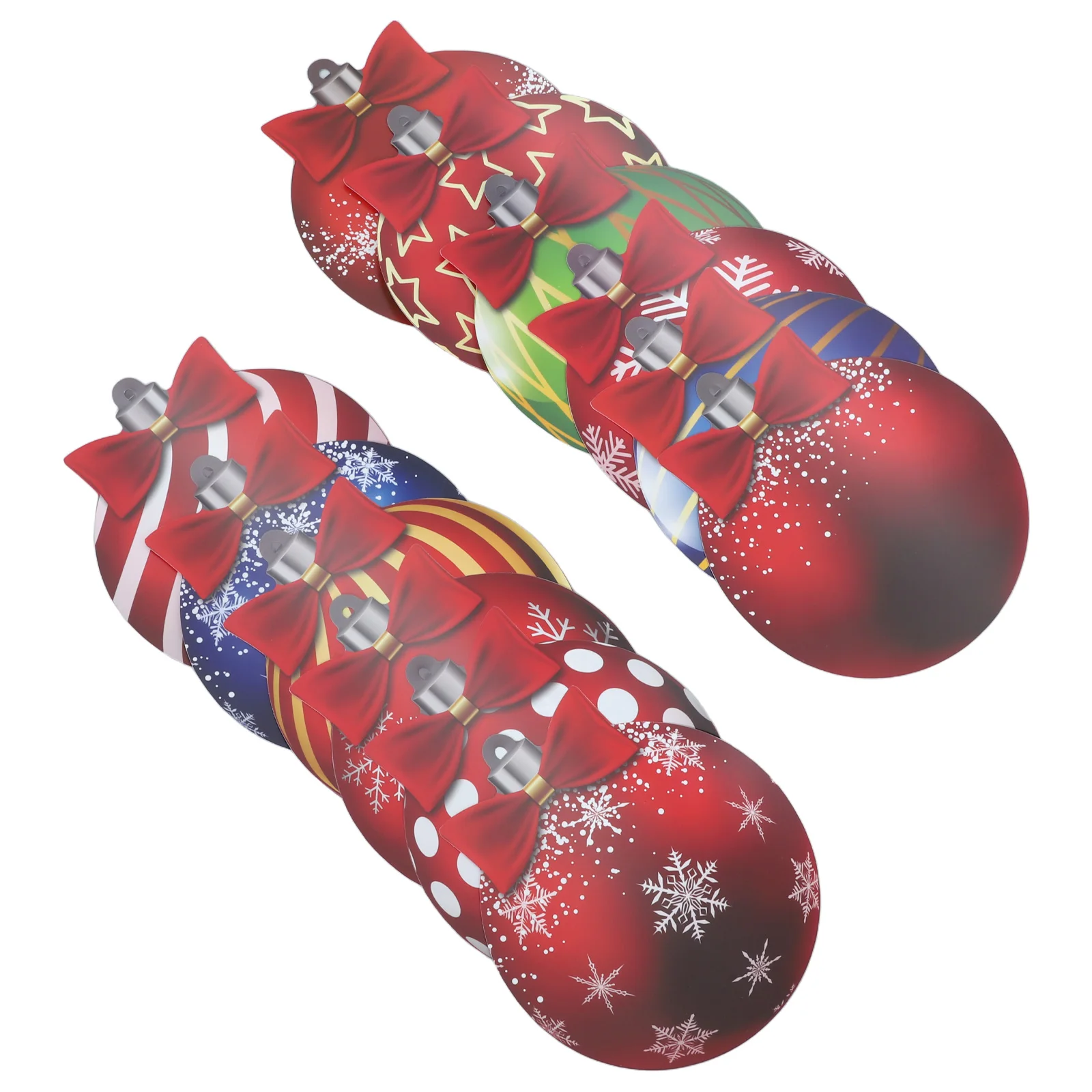

1 set Christmas Tree Hanging Balls Decorative Xmas Ball Pendants Holiday Party Decor Plastic Ornaments Set Home Ktv Shop Display