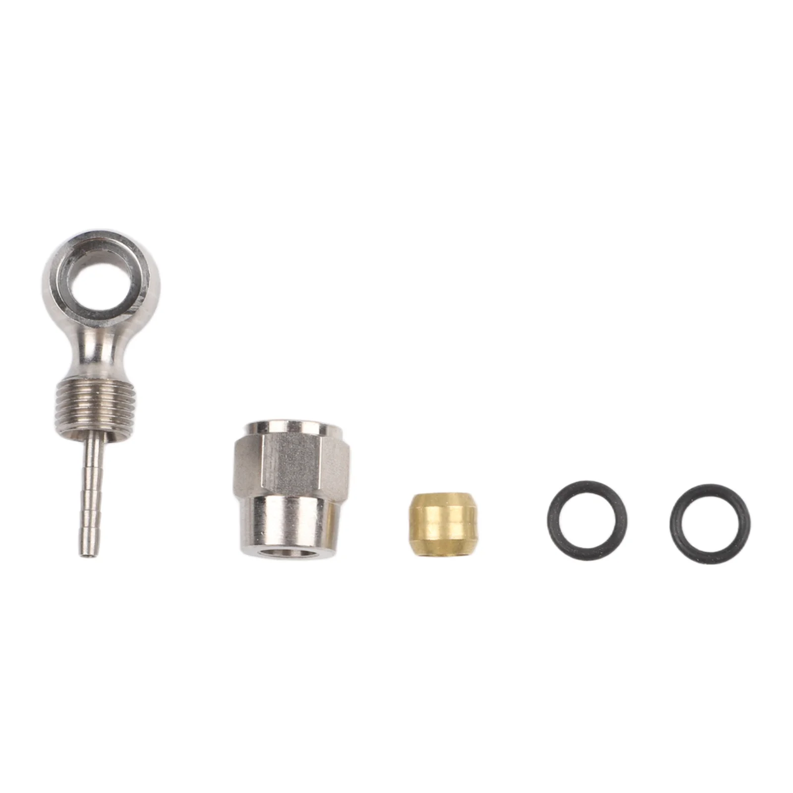 

Bicycle Brake Hose Fitting Adapter Stainless Steel Adapter For 5mm Diameter Disc Brake Hose Adapter Compatible With BH90