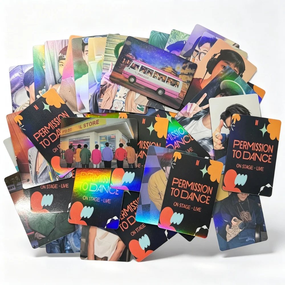 55~550PCS/Box #PER#MISS#ION TO DAN#CE# POP UP Photocards Lomo Cards Photo Card for Fans Collection