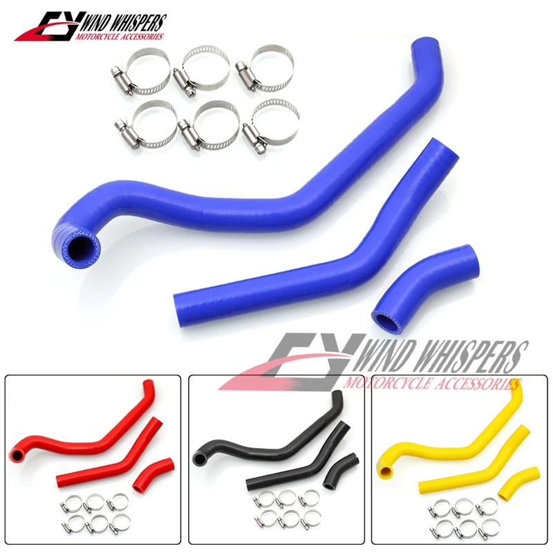 3PCS Motorcycle Radiator Silicone Coolant Hose Kit with Clamp For Yamaha XT660 XT 660 R/X/Z 2004-2014