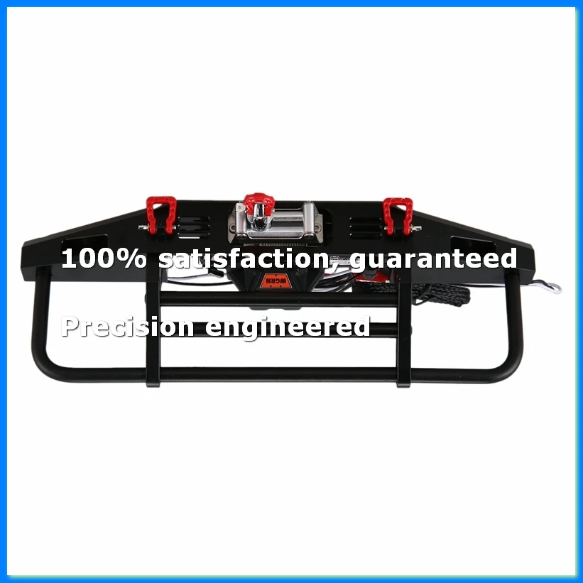 

Metal Front Bumper with Winch Remote Controller System for 1/10 RC Crawler TRX4 Axial SCX10 & SCX10 II 90046-SPMI