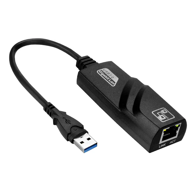 Com fio USB Tipo C para RJ45 Lan Ethernet Adapter, Placa de rede para PC, Macbook, Windows, Laptop, 10 Mbps, 100 Mbps, 1000Mbps, RTL8153