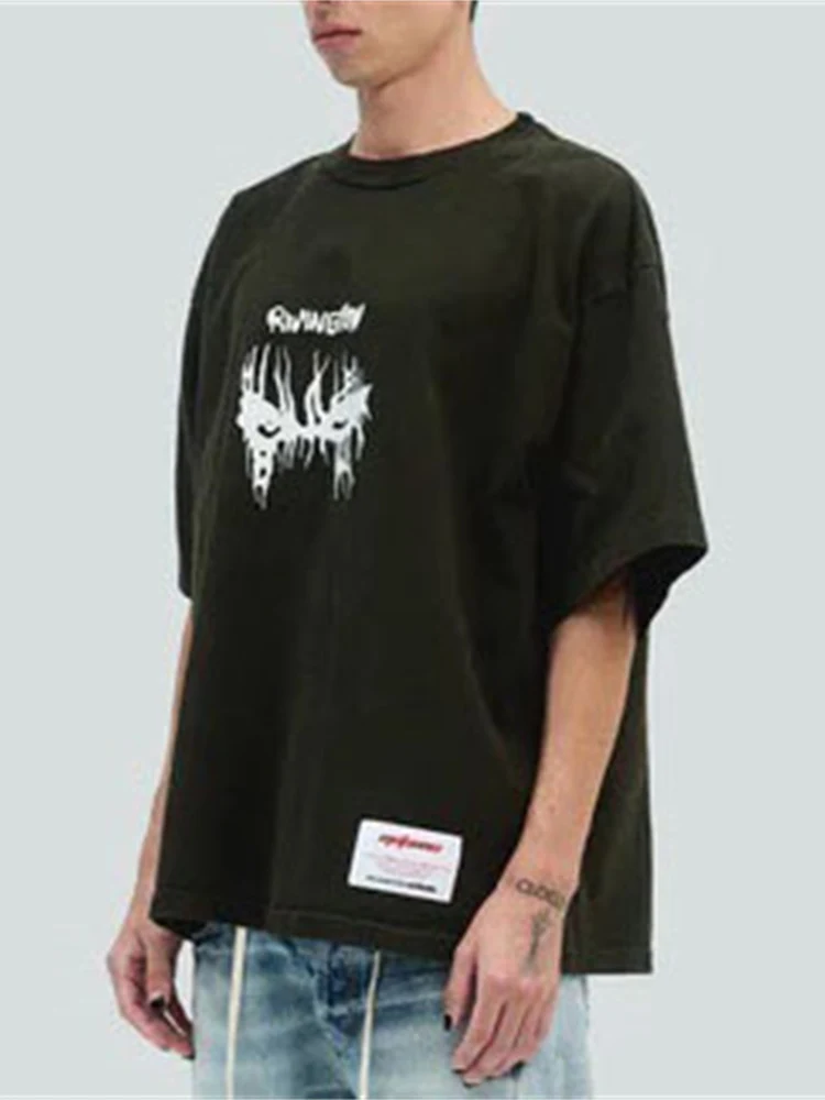 

Мужская футболка Rivington Roi Rebis RRR23 Vintage Waed Loose Street Style, комфортная, дышащая, из хлопка, повседневная