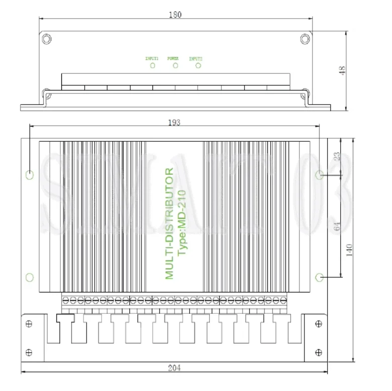 MD-210 NMEA Multiplexer - 8-Channel RS422 & 2-Channel RS232 Marine Signal Splitter