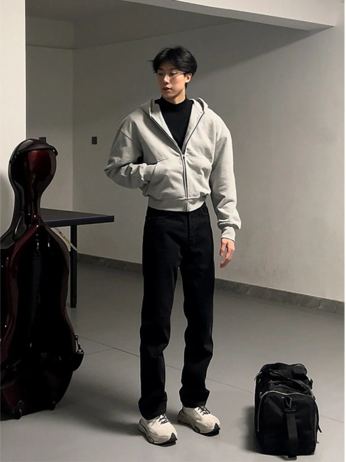 

Bla Straight Leg Jeans Men's Spring Autumn Sle Trendy Long Pants Tall Men's Extended Size Cotton Polyester Blend Jeans