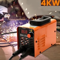 MMA-250 Portable Welding Machine Inverter Arc Electric Welder Current Adjustable Compact Welding Machine With Tools Storage Box
