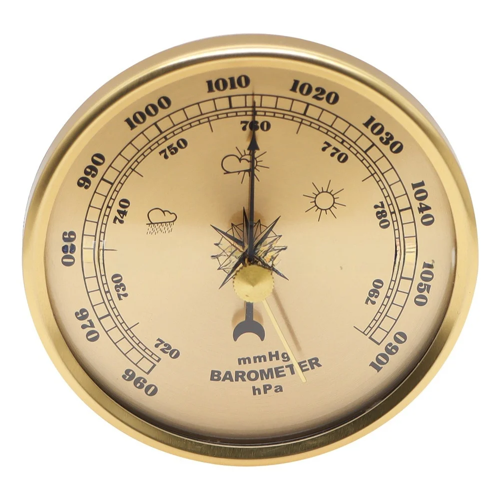 Analog Wall Barometer HYT039 Compatible with Various Climates Operating Temp 4-120 F 70mm Diameter 35mm Thickness