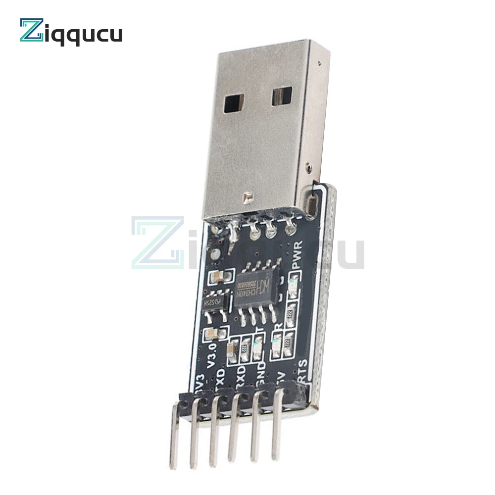 USB to TTL Serial Port Module CH340N CH340 Chip Integrated 5V to 3.3V Converter Adapter FS-USB-UTTL