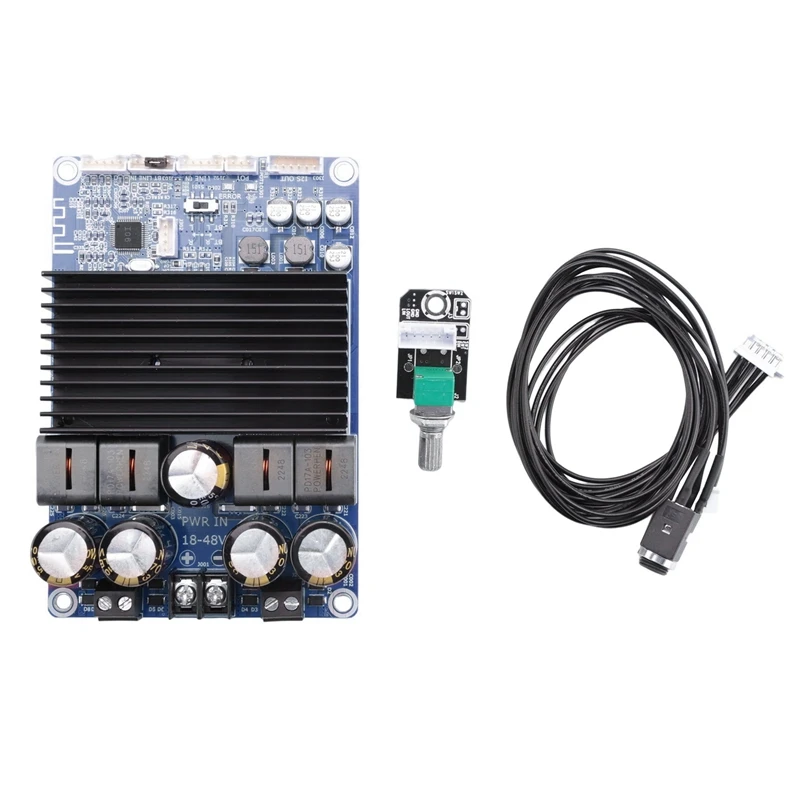 300Wx2 TPA3255 2-Channel Stereo Amplifier Board High Power Bluetooth 5.0 DC24-48V Class D Digital Power Amplifier Audio