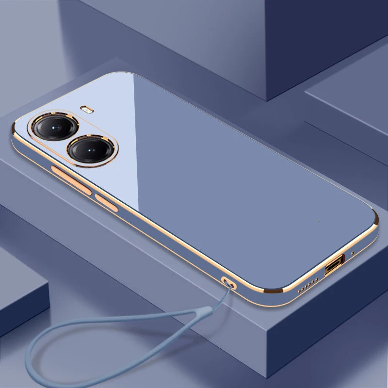 For Xiaomi POCO X7 Pro Case Poco X7 Pro Cover poco x7pro Luxury Square Plating Phone Case POCOX7PRO Shockproof Back Cover