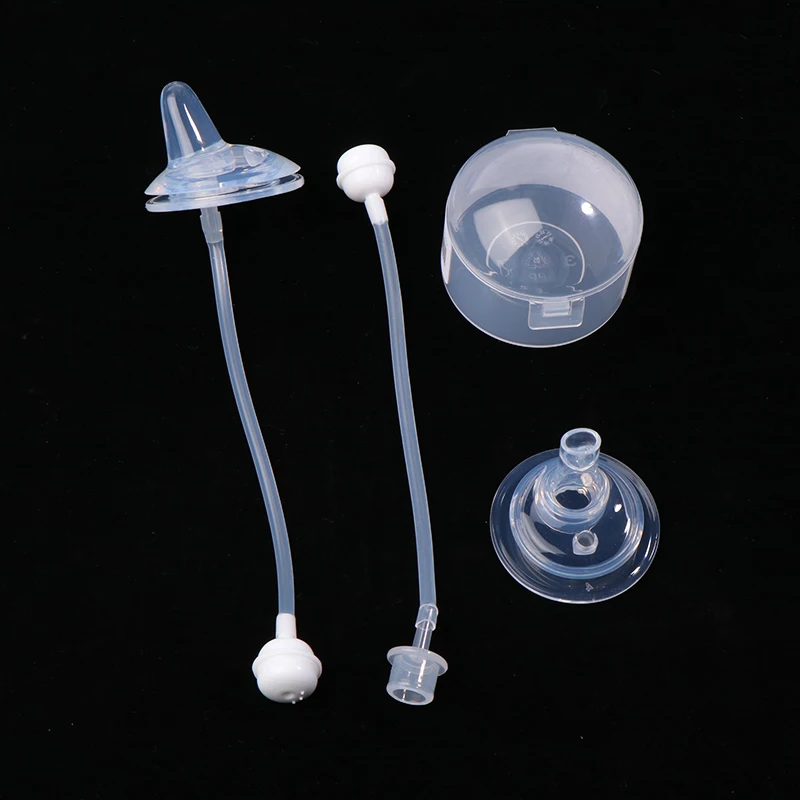 1Pc Soft Silicone Wide Mouth Sucking Nozzle Drinking Cup Straw Conversion Head For Baby Bottle Feeding Bottle Accessories