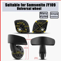 For Samsonite JY109 Trolley Carrier Wheel Parts Replacement Repair Wear-resistant Roller Suitcase Pulley Casters