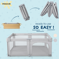 PANGDUBE 2025 New Folding Baby Playpen Portable Large Size Playground for Children Free-installation Playpen Baby Activities