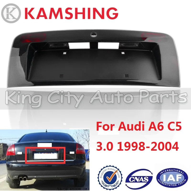 

CAPQX For Audi A6 C5 3.0 1998-2004 Car Rear Number Light Frame License Plate lamp cover holder support 4C5 945 695A / 4C5945695A