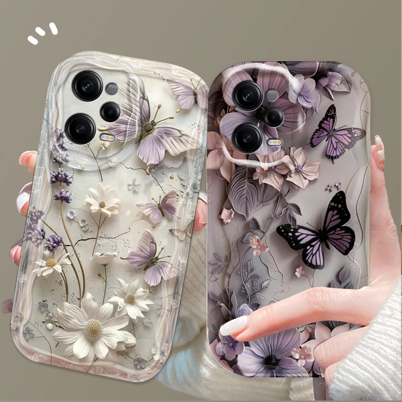 حافظة ناعمة على شكل فراشة عتيقة لهاتف Xiaomi Redmi Note 14 13 12 11 10 9 Pro Plus 14S 12S 11S 10S 9S Redmi 14C 14R 13C 12 4G 5G #1