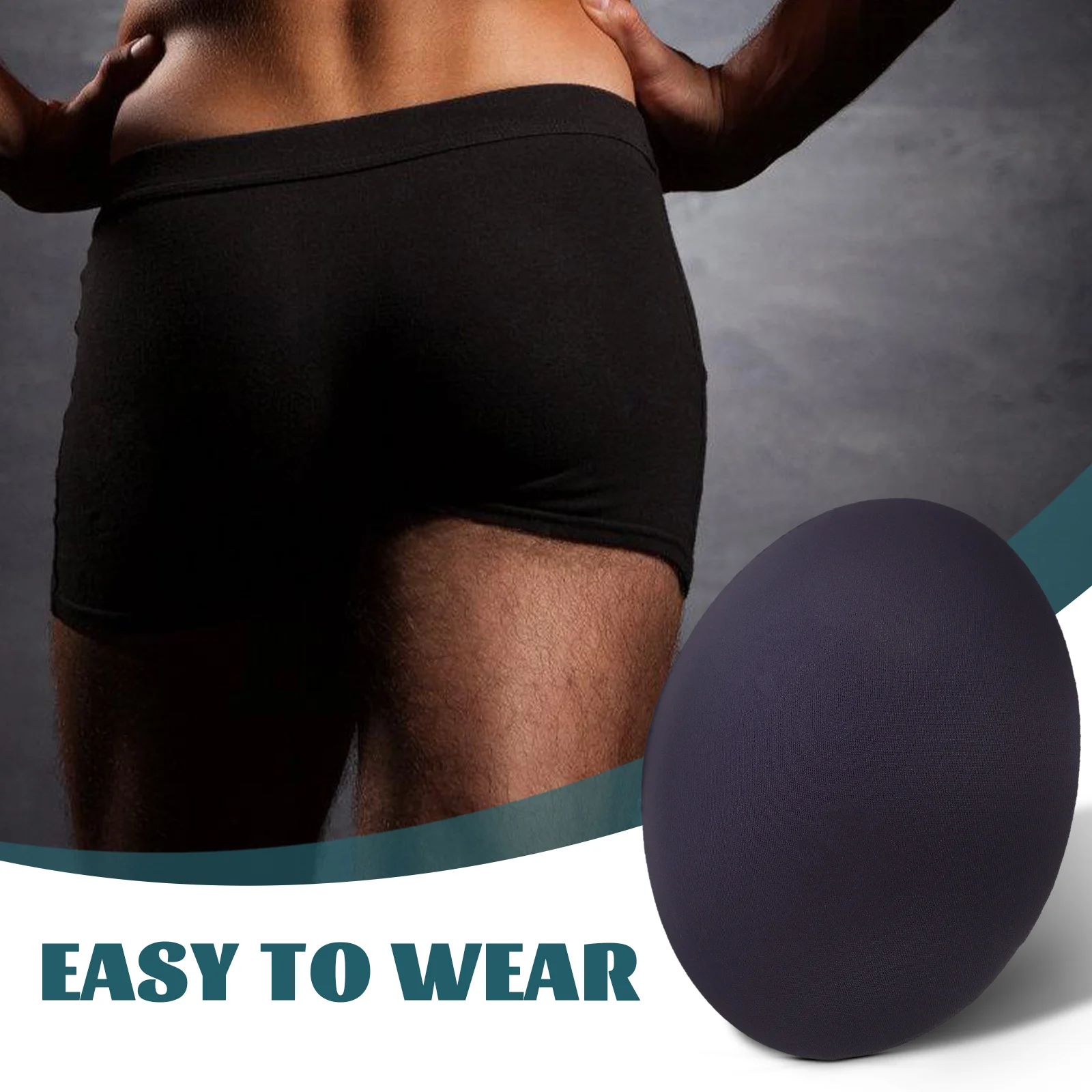 حشوات وسادة الورك الرمادية من القطن والبوليستر، قابلة لإعادة الاستخدام وقابلة للغسل، ملابس داخلية للرقص الاجتماعي وتشكيل الجسم