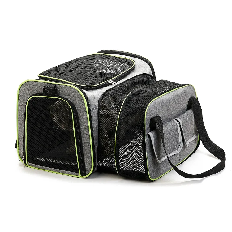 New Style Foldable Carrier for Pets Extensible Dog Cage Breathable Cat Nest Portable Out Bag