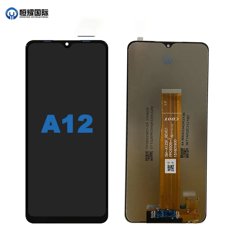 LCD Display Screen Replacement for Samsung Galaxy A12, A125, SM-A125F, SM-A125U, SM-A125N, SM-A125W, Touch Screen