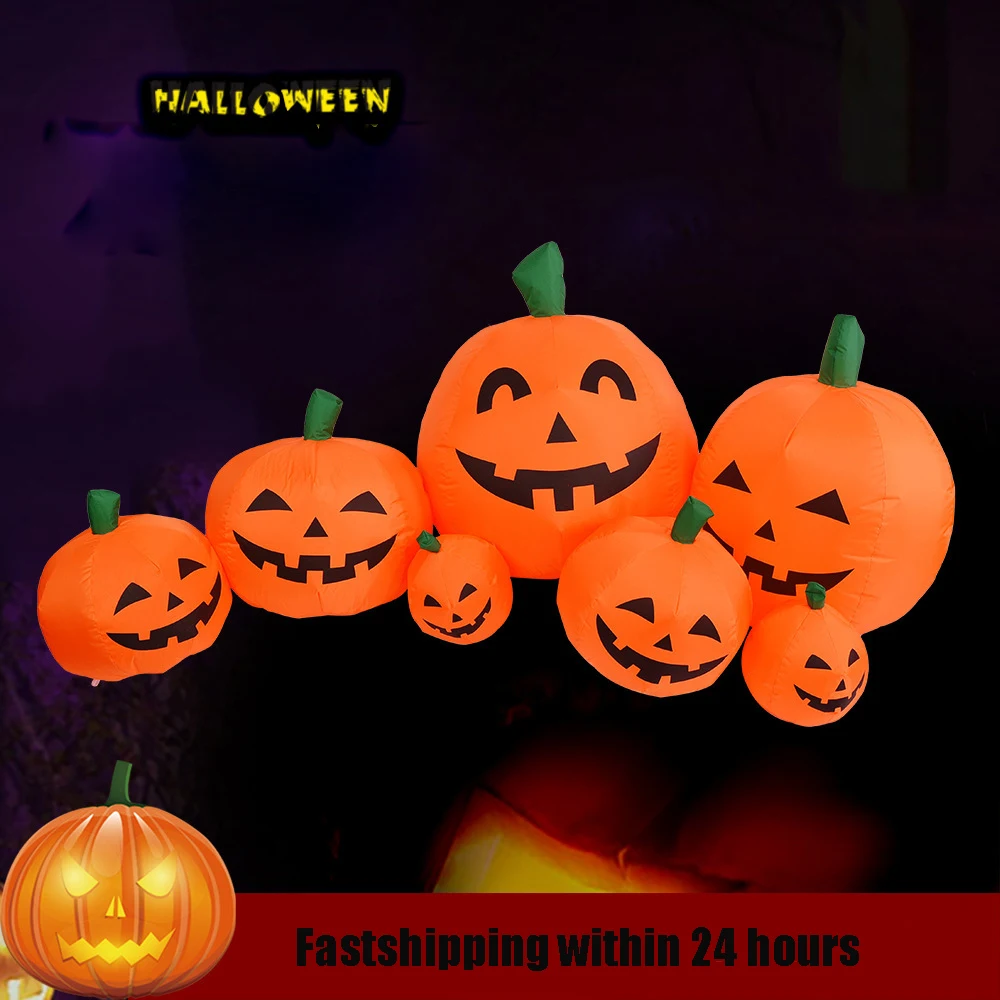 

2022 Halloween Decoration 220cm Giant Pumpkin Lantern Halloween Inflatable Toys Party Props For Children Gift Yard Garden Decor