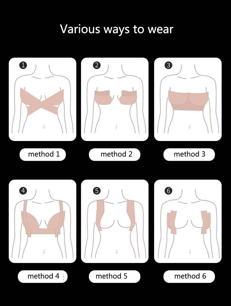 Sexy Accessories Invisible Bras Nipple Pasties For Women's Underwear intimates Accessories Push Up Adhesive Bralette Strapless