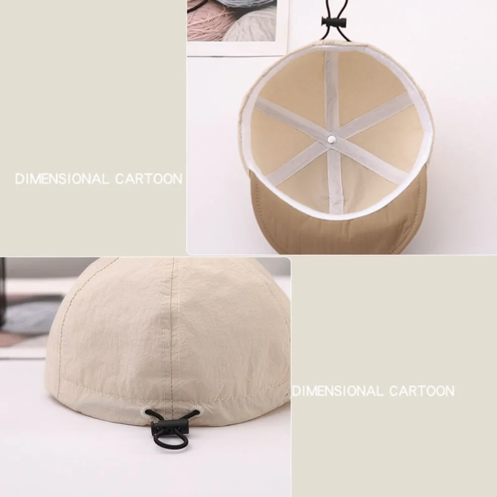 

New Embroidery Baseball Hat Warm Soft Brim Peaked Cap Breathable Adjustable Bonnet Outdoor