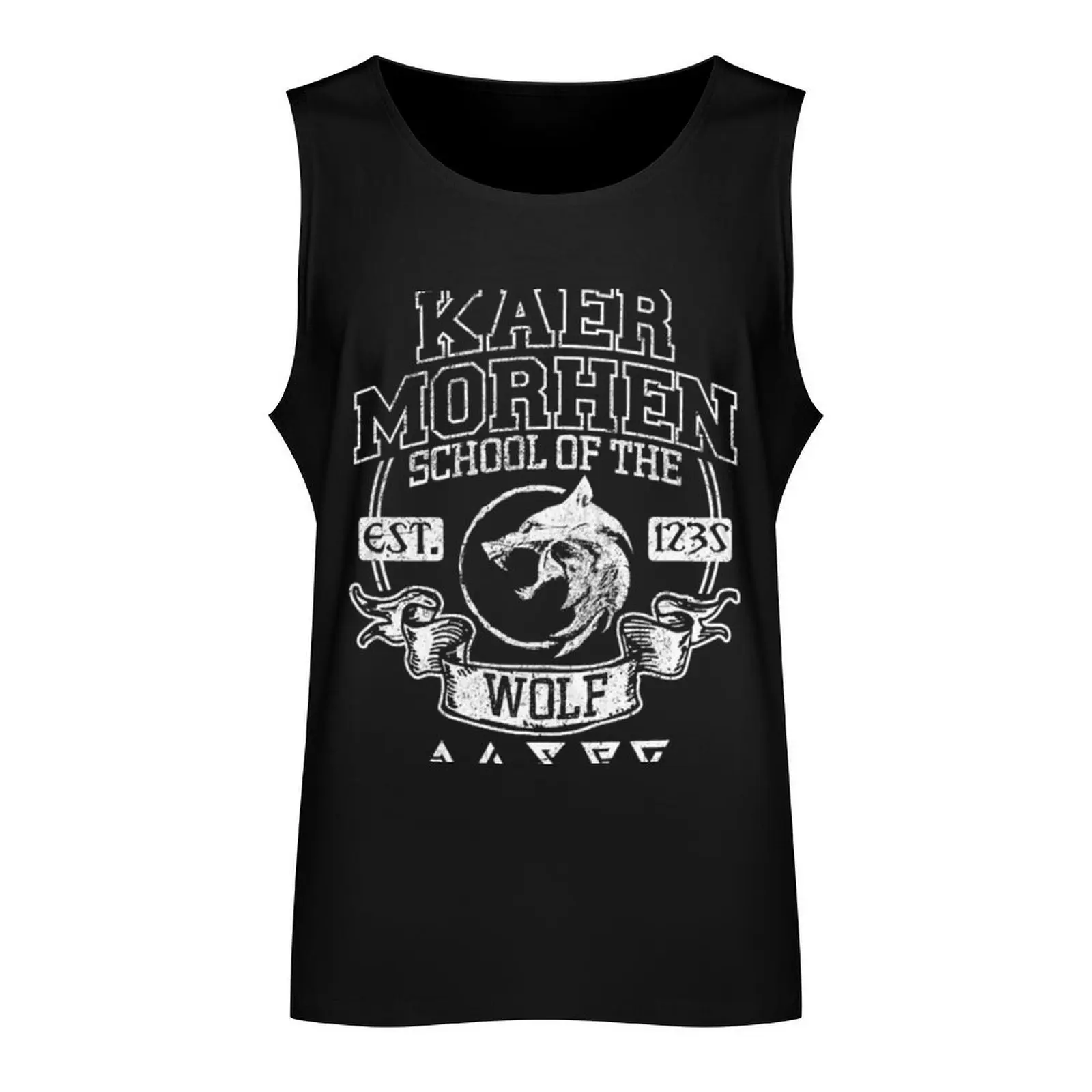 KAER MORHEN Tank Top gym clothes man sleeveless tshirts for men Gym man