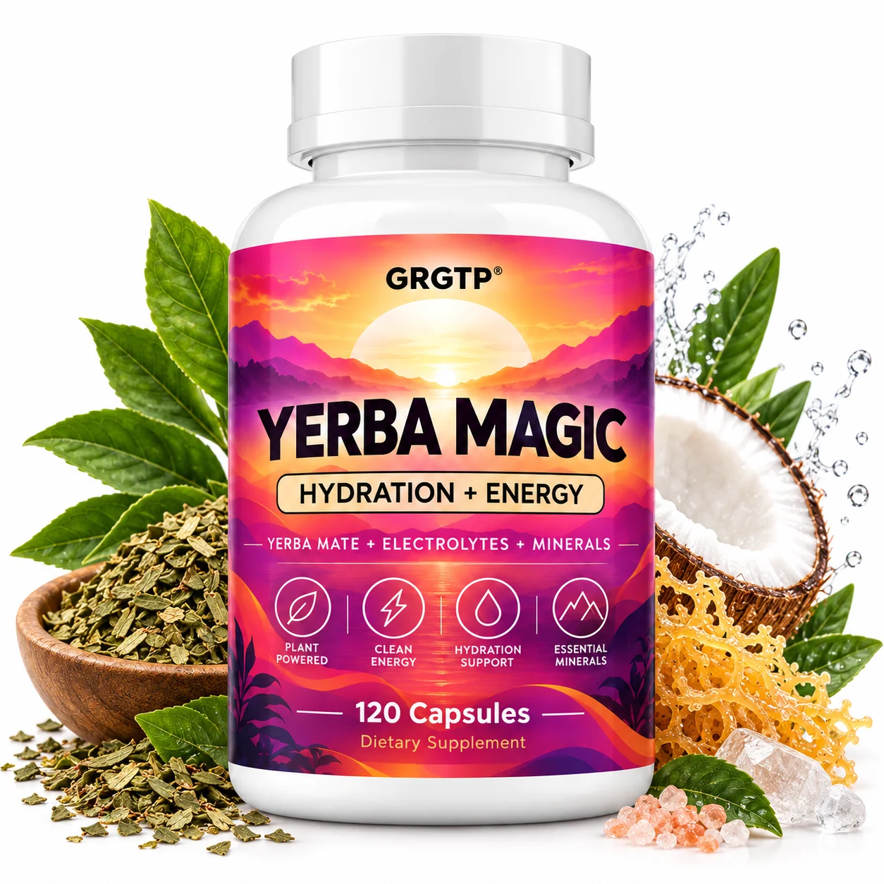 Hydration + Energy Capsules - Replenish Electrolytes, Support Cellular Energy, Increase Skin Elasticity,Promote Workout Recovery