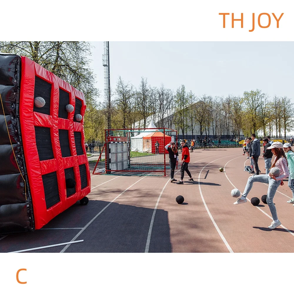 2026 new design inflatable soccer dart games throwing soccer sticky balls sport games for kids adults