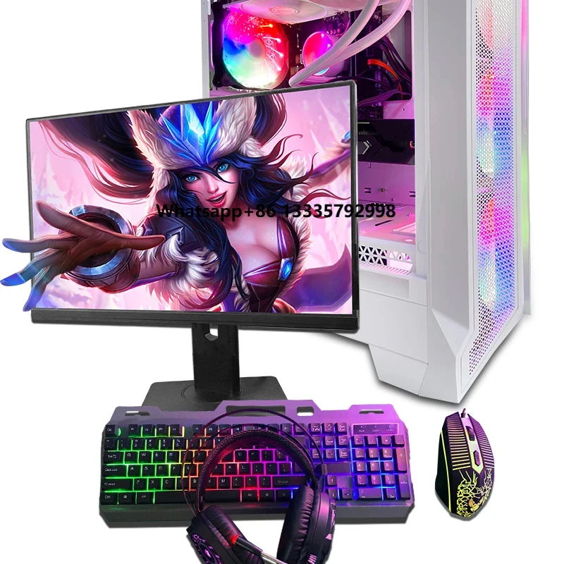 Computadora de Escritorio para Juegos de Alto Rendimiento Factory I9 con Teclado con Cable, Computadora para el Hogar, Conjunto de Computadora Ensamblada RTX3070 3080 4070 4080 4090, PC Gamer