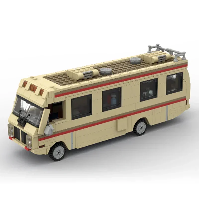 Modellini di Auto Giocattolo per Bambini, Mattoncini MOC, Set Fai-da-Te Ispirati ai Film, Blocchi Tecnici Modulari per Assemblare Camper e Autobus di Breaking Bad